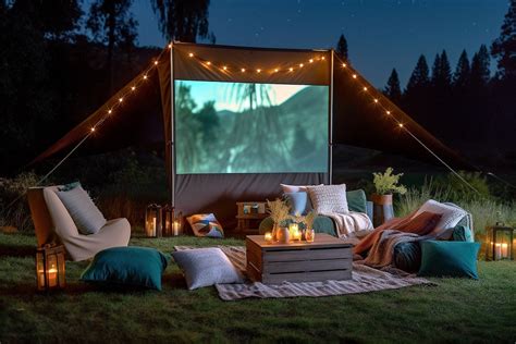 backyard cinema setup
