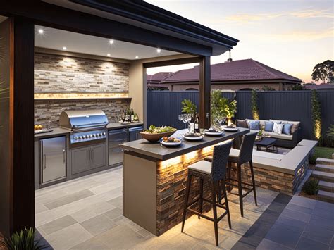 backyard design kitchen