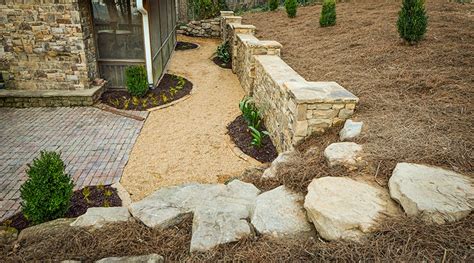 backyard design retaining wall