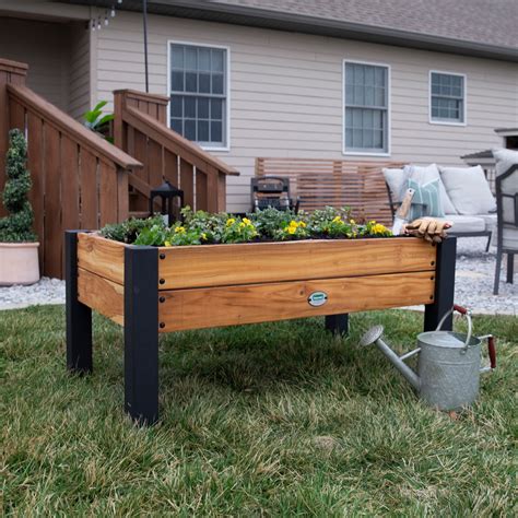 backyard discovery raised teak planter