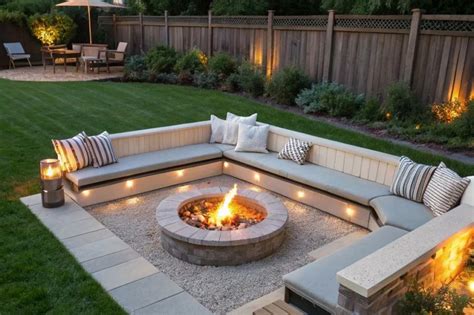 backyard fire pit seating