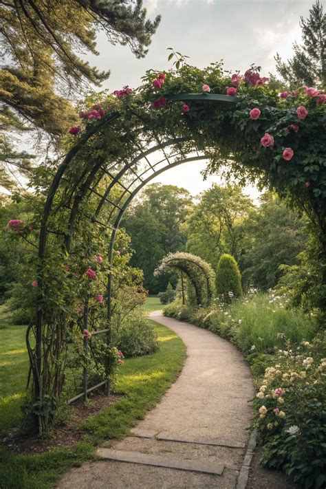 backyard garden arch ideas