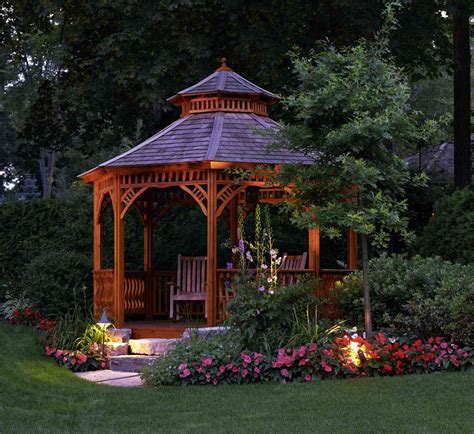 backyard gazebo round
