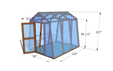 backyard greenhouse dimensions