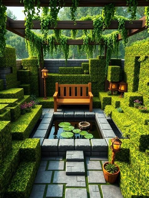 backyard ideas in minecraft