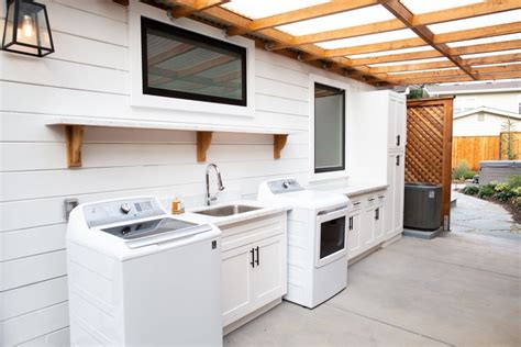 backyard laundry room