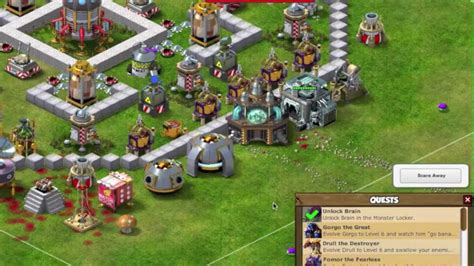 backyard monsters town hall 5 base