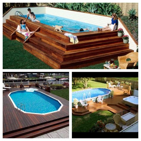 Backyard Pool Ideas With Deck
