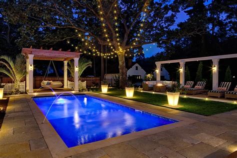 backyard pool lighting