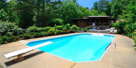 Backyard Pool With Diving Board