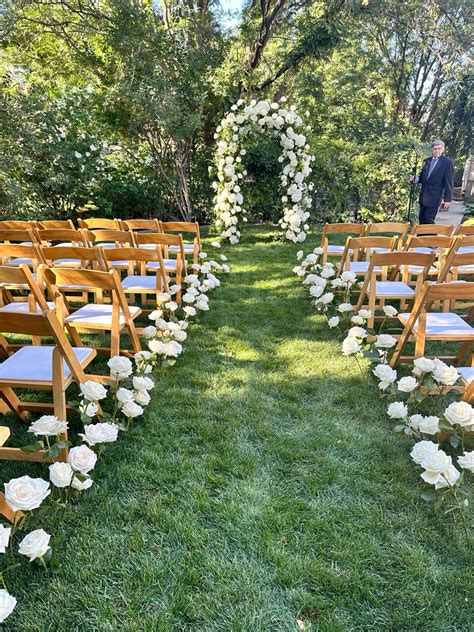 Backyard Wedding Ideas Aisle