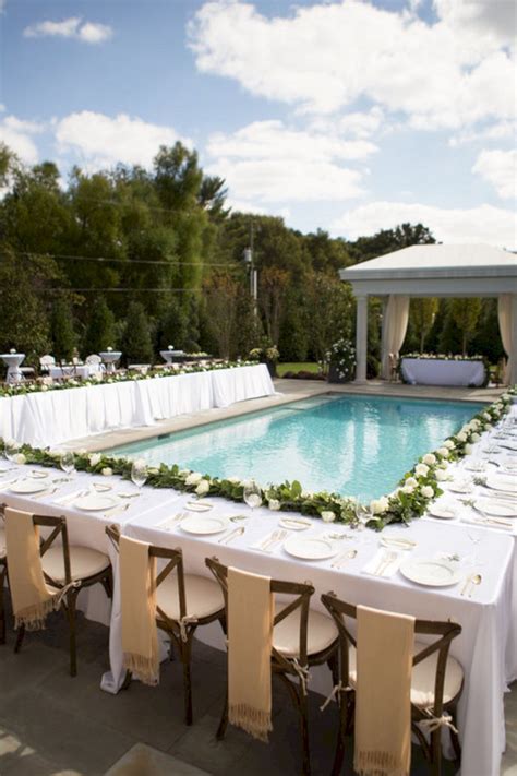 Backyard Wedding Ideas Reception With Pool
