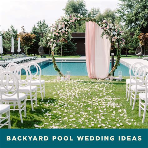 Backyard Wedding Over Pool