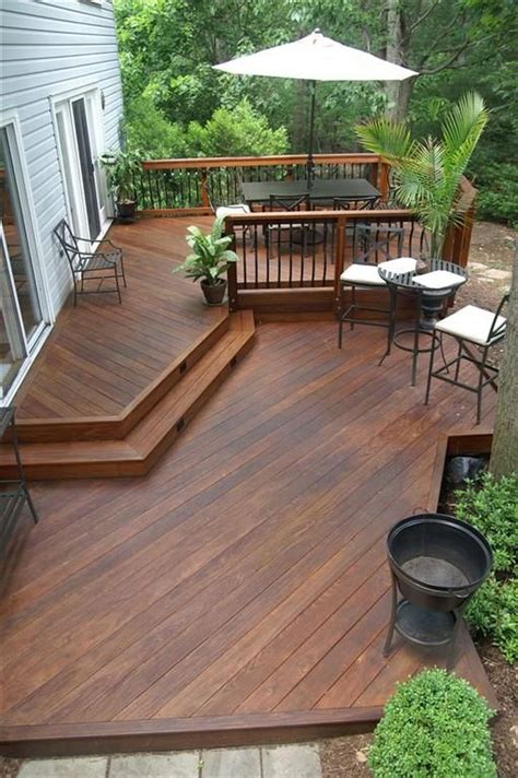 backyard wood deck ideas