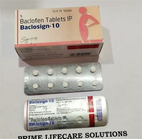 Baclofen 10 mg Tablet: Effective Muscle Relaxant for Quick Relief