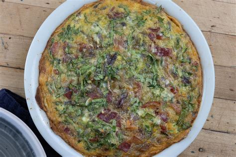 Bacon Arugula Frittata