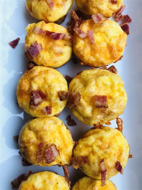 bacon cheese egg bites