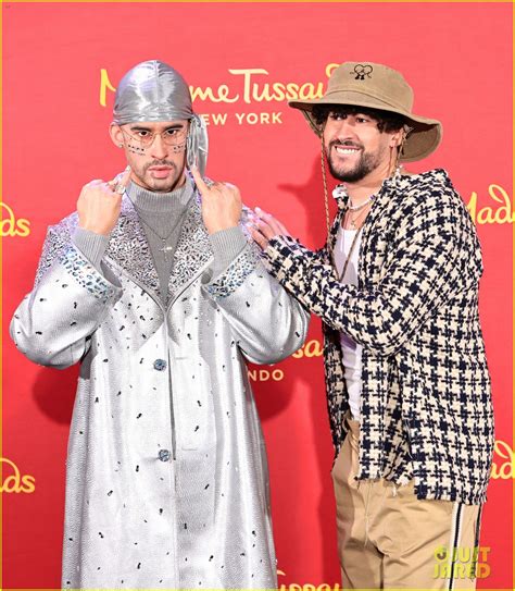 Full Sized Photo of bad bunny two wax figures tussauds 03 Photo