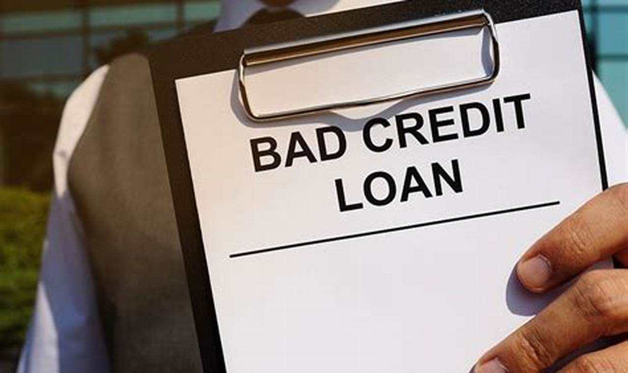 bad credit bank loans