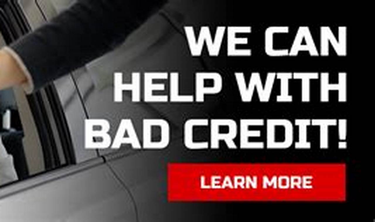 bad credit dealership