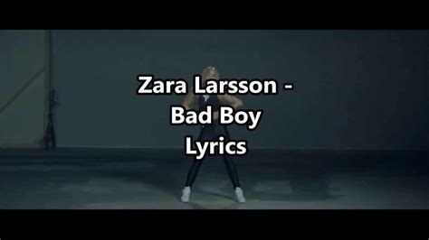 bad boy song lyrics by zara larsson