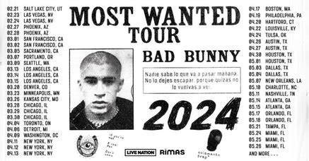 bad bunny most wanted tour stage