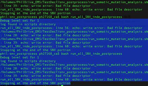 Bad File Descriptor Shell Script