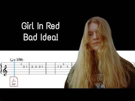 bad idea girl in red chords