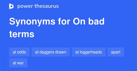 Bad Terms Thesaurus