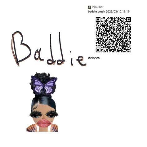 Baddie Coloring Qr Code