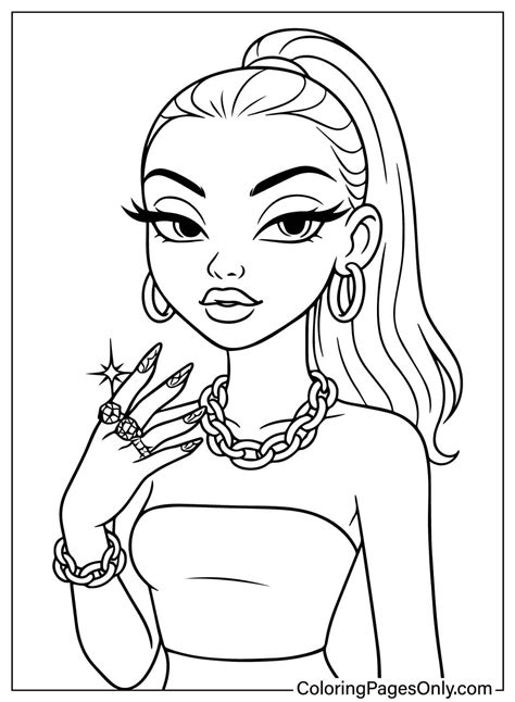 Baddie Coloring Sheets