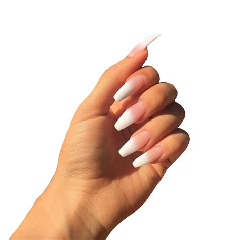 Baddie Nails White Background