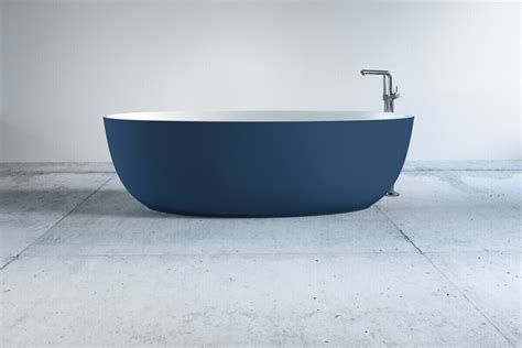 Badewanne Mineralwerkstoff blau HOLM 180 cm, 3.638,84