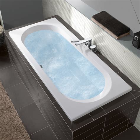 Badewanne Duo mit Whirlpool extra tief 57 cm 180 x 80 cm ergonomisch