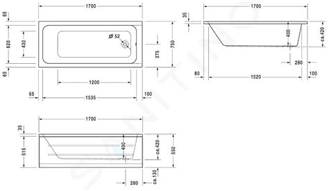 Duravit DCode RechteckBadewanne, Einbau 700100000000000 Emero.de