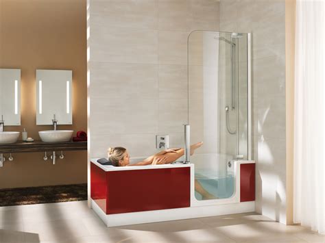 Artweger Twinline 2 Badewanne im Set mit Duschtür geteilt Duschbadewanne, Badewanne, Dusche
