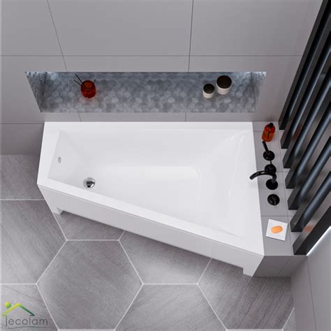 Badewanne Eckwanne eckig Eck Wanne 150 x 70 cm Schürze Kopfstütze