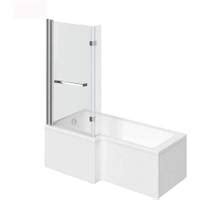 HOME DELUXE Eckwanne »Elara«, (4tlg), Duschabtrennung mit Hebe und