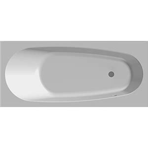 Badewanne Rechteck Aria 140x70 cm flach ECOLAM