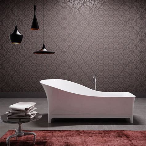 Freistehende Badewanne Jazz Plus Acryl Weiß 170 X 80 Cm Badewelt von Freistehende Badewanne