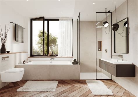 badezimmer neu gestalten haus bauen modern