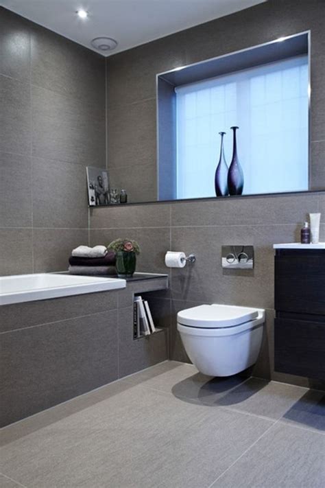 Badezimmer Fliesen Grau Modern