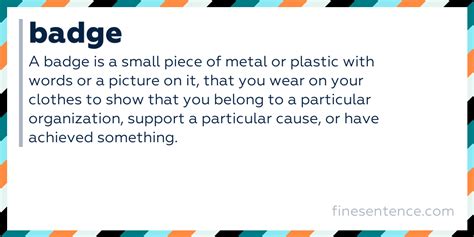 Badge Definition Synonyms