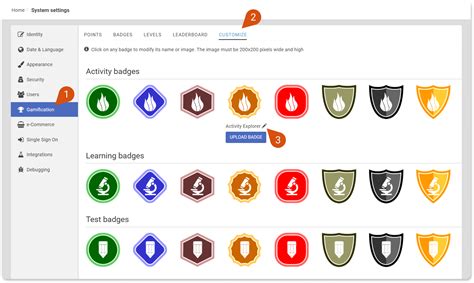 Badge System Gamification