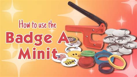 Badge-A-Minit Instructions