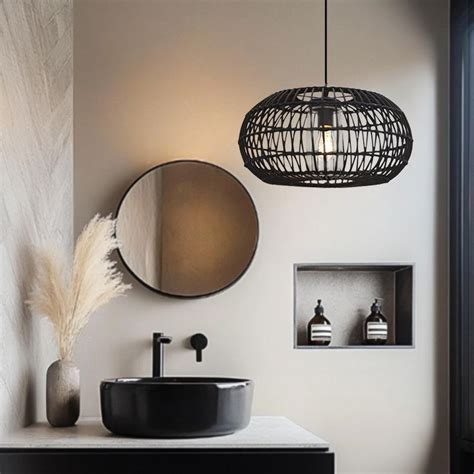 Badkamer Hanglamp Zwart