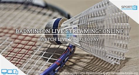 badminton live match online watch