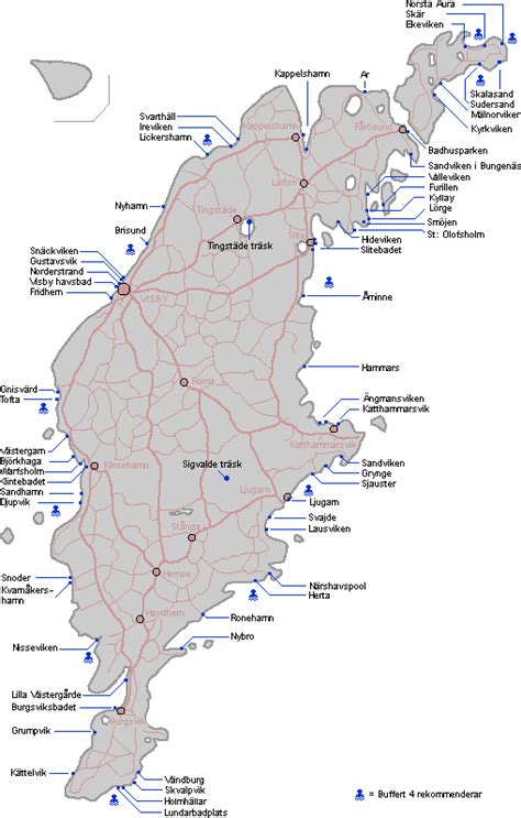 Gotland Karta Sevärdheter Karta