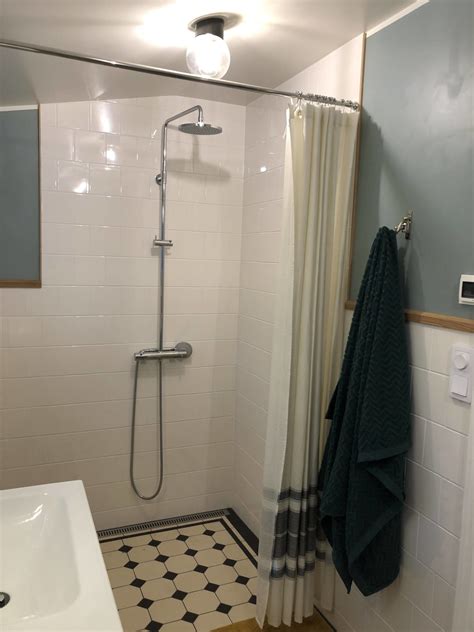 Badrum Med Duschdraperi