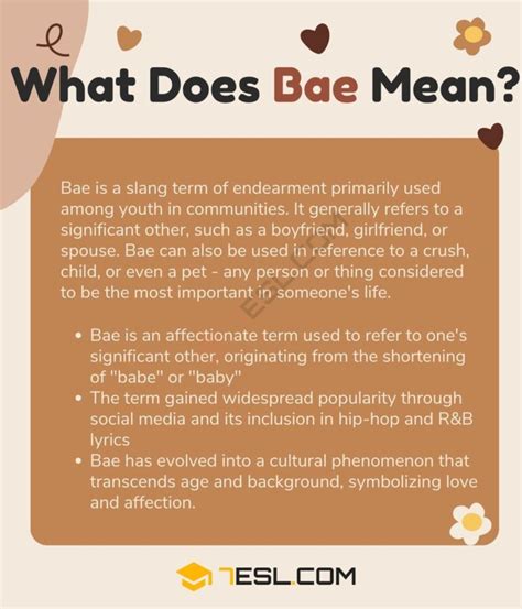 bae meaning in love from a guy